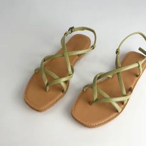 Dép sandal nữ đẹp thời trang đi biển quai dây mảnh đế bệt cao cấp S022