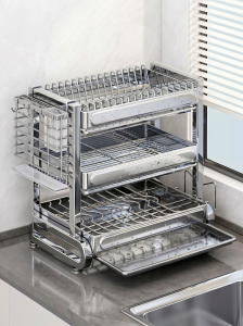 youqin | Stainless Steel Multifunctional Dish Drainer