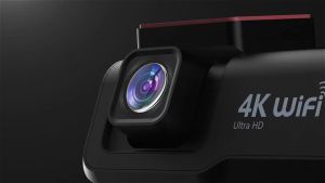 4K UHD Dash Cam WiFi Car Recording DVR Front and Rear Dual Lens Auto Car Camera with Night Vision Rearview Camera Loop Recording