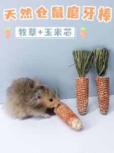 Interactive Intelligence Enhancing Hamster Toy Chew Stick Foraging Game Carrot Shaped Corn Cob Pet Supplies Small Pets