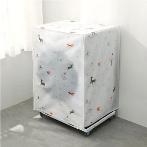 Front Loading Washing Machine Cover for Drum PEVA Sunscreen Dust Proof Cover Protective Automatic Washing Machine Household