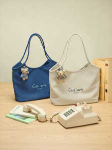 Josiny | Alphabet Printed Large Capacity Tote Bag