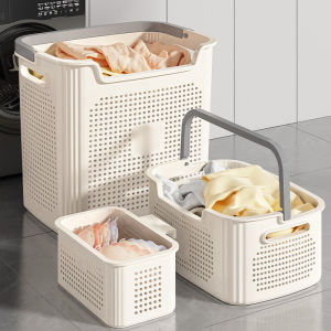 BAPNP | Divided Dirty Clothes Basket for Bathroom