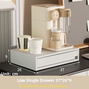TIJU | Coffee Machine Storage Rack Capsule Coffee and Tea Bag Organizer