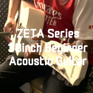 [READY STOCK MALAYSIA] ZETA (Left Handed) Series 38 inch Beginner Acoustic Guitar (RCStromm/ Gamma FT-D38LH) | Kapok | Small Guitar | 吉他 | Left Hand | Kidal | Guitar Set | FREE BAG PICK PICK HOLDERCAPO 1 SET OF STRINGS