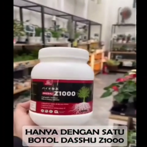Pupuk Dasshu Z1000 Paket 6 Botol Kemasan 1kg Free Sendok Takar Pupuk Organik Akar Buah dan Bunga
