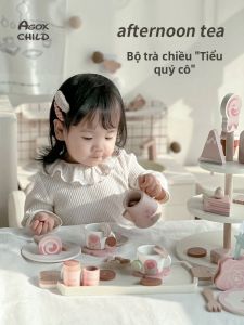 AGOX | Bộ Đồ Chơi Trà Chiều Gỗ Cho Bé Gái