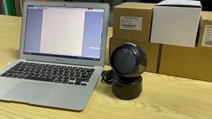 Soonpos 1D 2D QR Barcode Scanner Desktop 4Mil 2D Omni-Directional CMOS Bar Code Scanner Barcode Reader  for Supermarket Retail Inventory