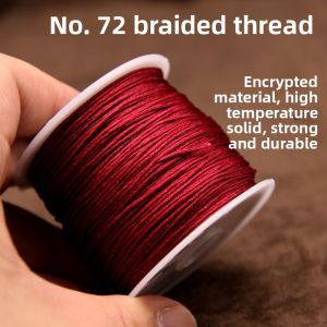 Handmade DIY Braided Rope Bracelet Necklace Red String Material 72 Jade Thread 08 Small Card Destiny Special Features