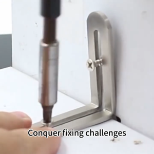 Stainless Steel L Shape Corner Code / Straight Sheet Support Brace Adjustable Corner Bracket Hardware Tools