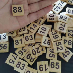 100Pcs Number Block puzzle wooden Tile Number 1 To 100 Mainan Edukasi Anak
