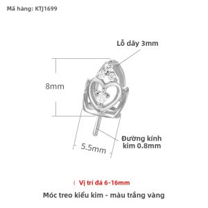 Mặt Dây Chuyền Ngọc Trai Đế Trống DIY Phụ Kiện Ghim Cài