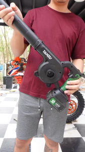 🔥TANZU MT-21V Motor tanpa sikat karbon mesin blower angin model TZ-G-980 blower nirkabel dengan kantong debu untuk meniup daun dan angin.