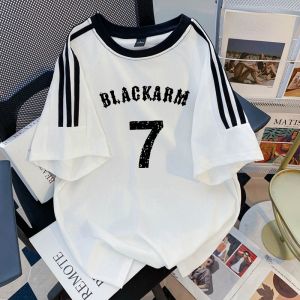 Pure Cotton Short Sleeve T-Shirt Men Summer New Heavyweight Trendy Loose Fit Half Sleeve Body Shirt Youth Casual round Neck