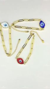 LCC Evil Eye Charm With Chain Bracelet High Quality Adjustable Bracelet For Women