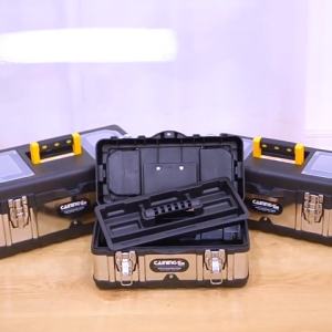 Portable Stainless Steel Tool Box 14/17/20 Inch Multifunctional Tools Storage Organizer Suitcase