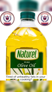 Naturel Pure Olive Oil 2L ‎Zero Trans Fat Certified halal