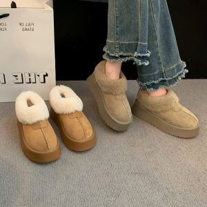 XUJIA | Giày Tuyết Đế Dày Lót Lông Cừu Trượt Chống Lạnh