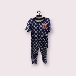 #ชุดเซ็ทเด็ก ชุดเด็ก พิมพ์ลาย NY เสื้อแขนยาว กางเกงขายาว ผ้าไมโคร ใส่สบาย สำหรับเด็กอายุ 5 ปี - 10 ปี