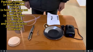 【จัดส่งในท้องถิ่น】Vogvigo กล่องสำหรับสูบบุหรี่เครื่องกำเนิดควันสำหรับเย็นและอุ่น/ร้อน/ควันจากบาร์บีคิวแผ่นไม้สำหรับเตาย่างก๊าซ/บ้านสูบบุหรี่