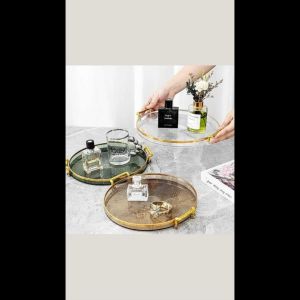 Tatakan Nampan Estetik PET Tray Home Decor Coffee Table Tea Cup Storage Plate
