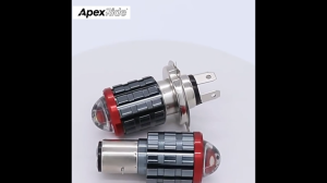 1PCS H4/H6 motorcycle LED headlights 12-80V dual color high brightness strong heat dissipation near yellow light far white light