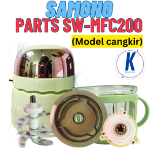 SAMONO Sparepart SW-MFC200 (model cangkir) Mini Chopper Mesin Pisau Cup Tutup