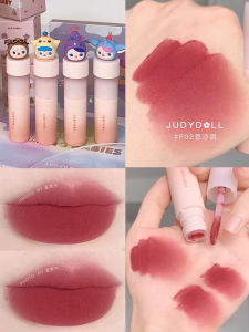 Judydo Velvet Lip Mud Collaborative Small Milk Mud Lip Glaze Matte Red Mountain Zoo Lipstick P01 Color Boosting Easy to Apply