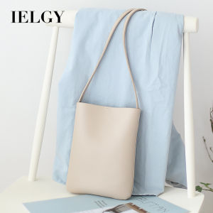 IELGY Korean Version Retro Vertical Mobile Phone Bag Fashion Simple Soft Surface Small Shoulder Bag Mori Style Literary Casual Shoulder