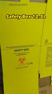 Safety Box 125 Liter With Plastic Inner Tempat Sampah Medis Biohazard