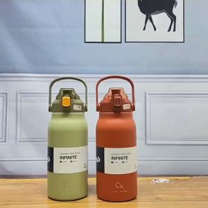 CX แท้ กระติกน้ำเก็บเย็น 1.3/1.7ลิตร แก้วเก็บความเย็น สแตนเลส 316 พร้อมหลอด รุ่น CX-0268