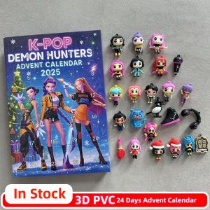 2026 3D KPop Demon Hunters Advent Calendar K-Pop Demon Hunters Rumi Mira Zoey Christmas Countdown Advent Calendar Gift 24 Days