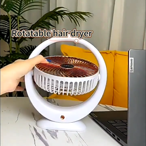 Outdoor Mini Portable Electric Fan Rwith USB Rechargeable 3600mah Battery and Quiet Cooling Small Desk Fan Strong Wind Available in Rose Gold Silvery And Black