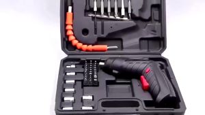 sopo ngiro Paket Bor Baterai Cordless Mini Mesin Portable Obeng Screwdriver Electric - 47PCS Obeng Listrik Electric Screw Driver Multi function Screwdriver Electric Drill Bor Listrik