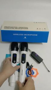 Wireless Microphone 108V blue Ultra High Frequency Rechargeable Microphone 1280mA Rechargeable Lithium Battery mic