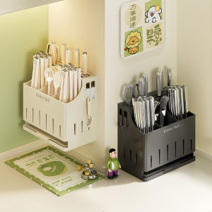 Elegant Stainless Steel Wall-Mounted Chopsticks Storage Box Integrated High-End Home Use Dining Utensils Organizer Rack