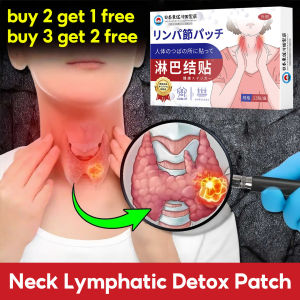 Neck Lymphatic Detox Patch 12PCS/Box Thyroid Plaster Pain Reliever Anti-Swelling Hot Compress Plaster Patch 淋巴排毒 淋巴贴