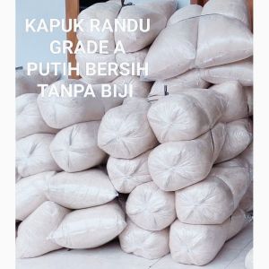 kapuk randu kiloan sudah bersih tanpa biji untuk isian bantal guling kasur boneka dll