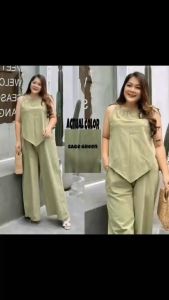 BKK THAILAND GWENNY LINEN COORDS SET Womenswear Triangle Style Minimalist
