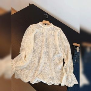 YUFUQING | Elegant Lace Long Sleeve Blouse