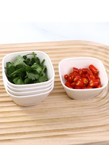 Plastic Seasoning Bowl Small Sauce Dish Food Grade Hot Pot Dip Plate Onion Garlic Cooking Plate Three Pieces Set Kitchenware