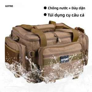 Túi Đựng Đồ Câu Cá Goture Chống Nước 600D Dung Tích Lớn Dày Dặn Đeo Vai Dùng Để Cắm Trại Đựng Đồ Quà Tặng Cho Nam Giới