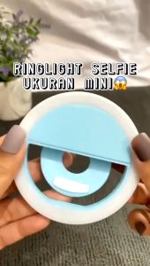 SELFIE RING LIGHT SELFIE LED / LAMPU SELFIE BULAT UNTUK KAMERA HP FLASH CHARM EYES CINCIN by TOPSELLER1