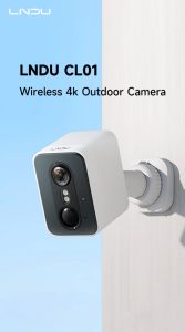 LNDU CL01 4K Battery CCTV Wireless Battery Camera Outdoor Full Color Night Vision Home Security Camera Infrared Night Vision APP Control