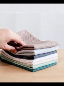 (35CM X 35CM) 1PC 100% Cotton Waffle Cleaning Cloth | Kitchen Rag Kain Dapur 纯棉抹布
