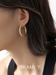 Gold Plated Full Diamond Micro Paved Zircon Wheat Ear Cuff Women Luxury Elegant High End Fashion Jewelry Earring Pair
