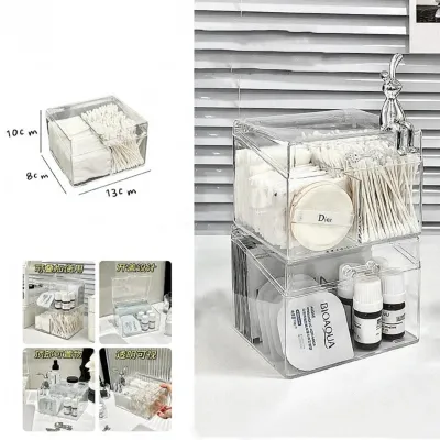 Dust-proof Acrylic Transparent Makeup Organizer