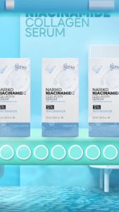 nariko (เซรั่มนาริโกะ 1 ) นาริโกะ ไนอาซินาไมด์ คอลลาเจน เซรั่ม ผสานรวมทั้งหมด 10 สารสกัด