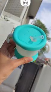 Sippy Cup Training Mug Bayi / Gelas Cangkir Minum Sedotan Bayi Anak Warna Pink Tosca