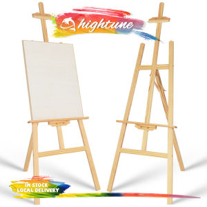 HIGHTUNE Art Easel Wooden Stand Pine Wood Frame Painting Display Stand 1.6meters